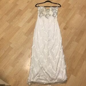 Gunne Sax Jessica McClintock strapless dress Maxi/Wedding /party